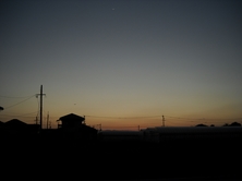 2013年3月14日18時40分撮影 日没後の西の空
