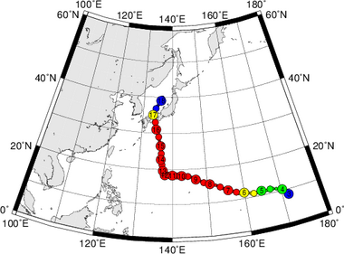 平成27年台風第11号 Super Typhoon Nangka (2015)