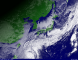 2010年10月27日9時の気象衛星ひまわりの画像
